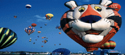 Tony Tiger balloon at annual balloon festival